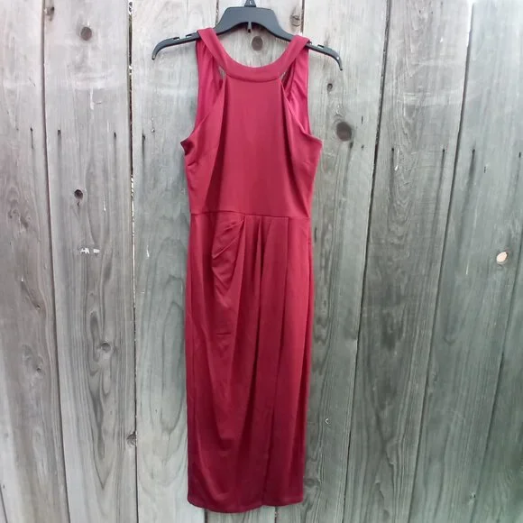 grace karin red dress GRACE KARIN Women's Sleeveless Wrap V-Neck A-line Bridesmaid Cocktail Party Dress